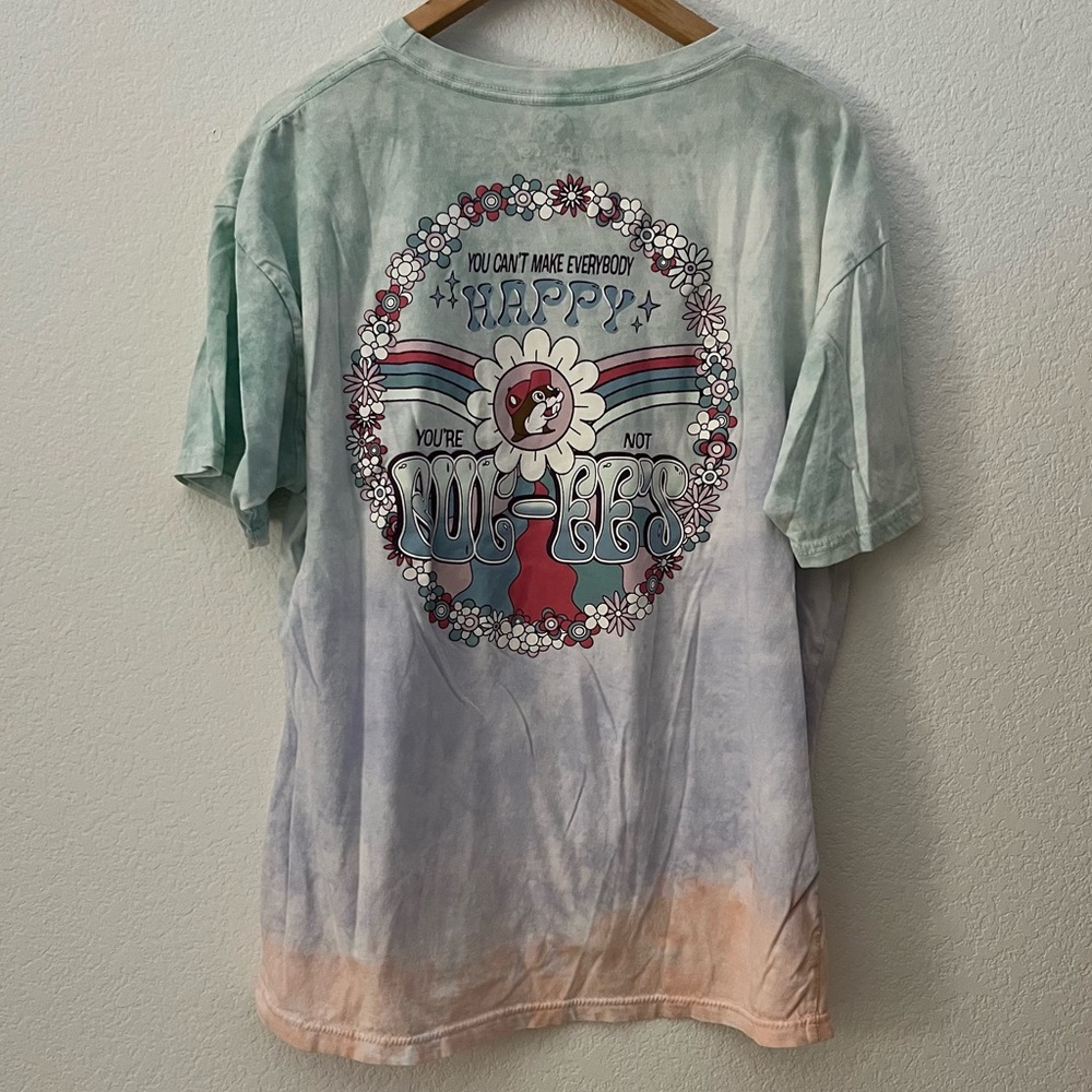 Women’s Buc-ee’s Tie-Dye Retro Floral Graphic T-Shirt